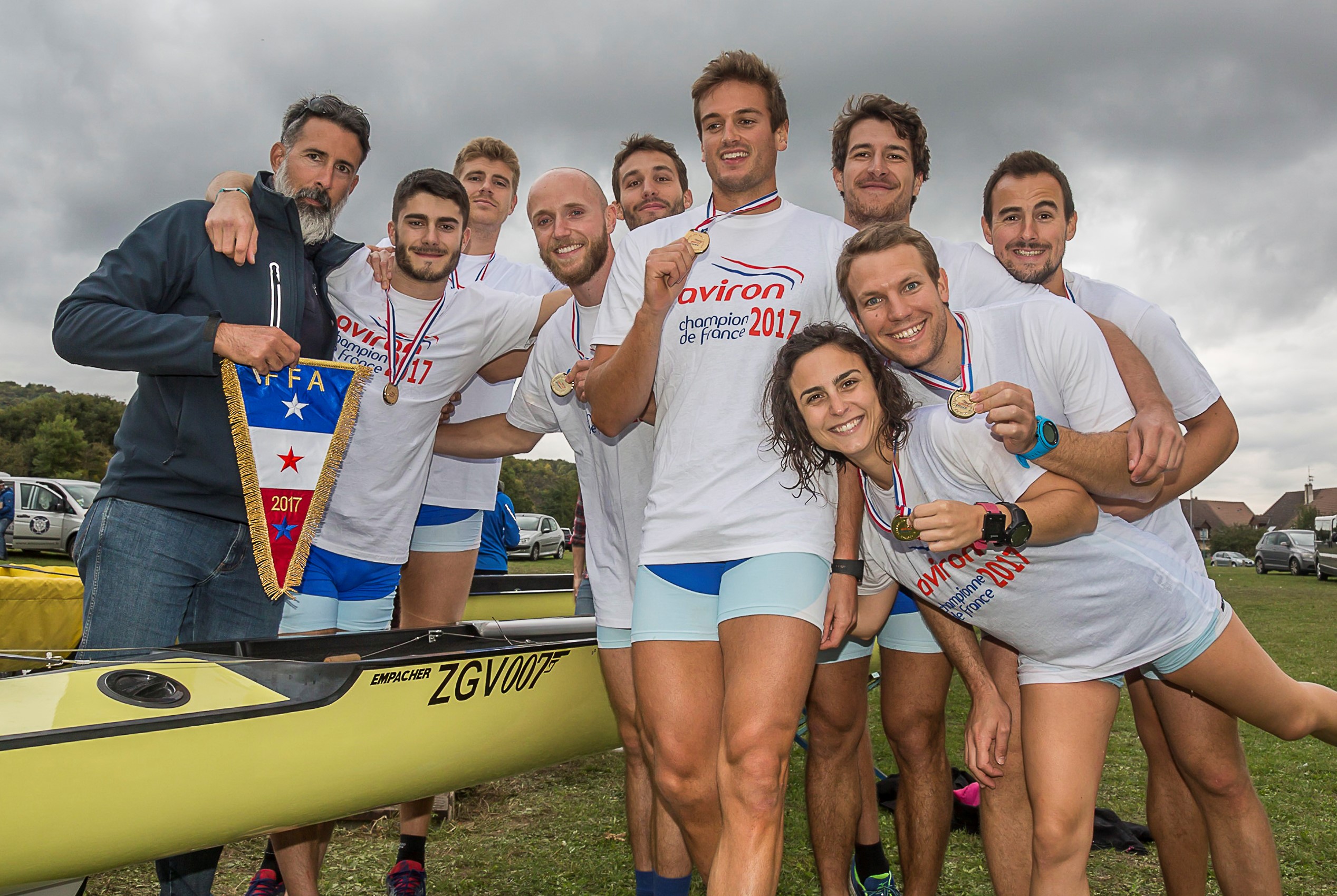 Cercle Aviron Lyon Championnat de France sprint 2017 en 8 