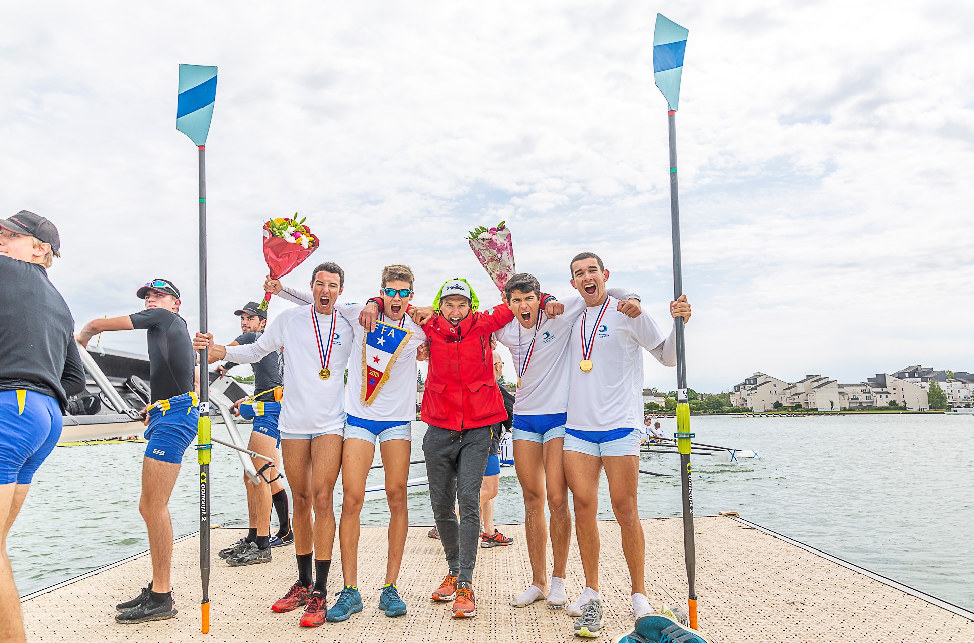Champions de France Cercle Aviron Lyon