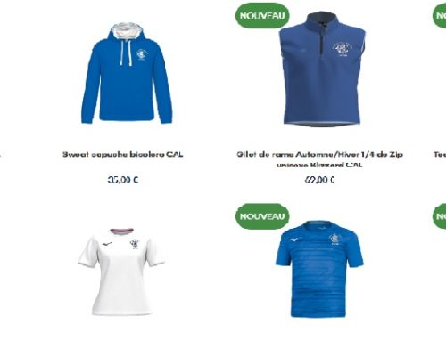 Nouvelle saison, nouvelle offre de tenues aux couleurs du CAL